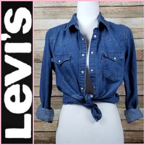 Levi's Tops - Levi's Ultimate Western Button Down Denim Shirt